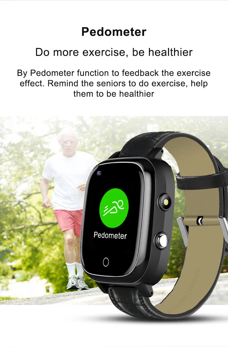 4G Smart Watch for Seniors – SIM Card, GPS Tracking, SOS Alert, Activity & Heart Rate Tracking
