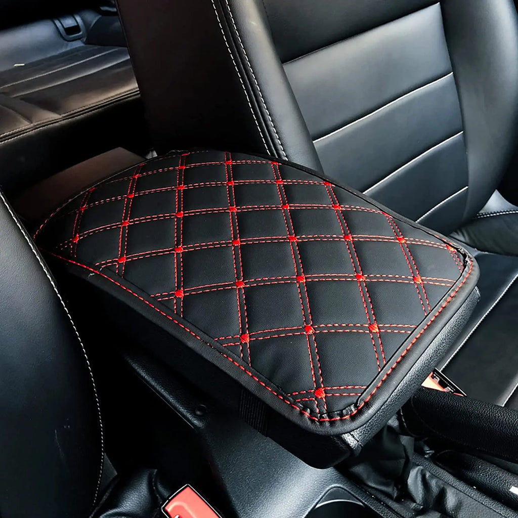 Universal Car Leather Armrest Mat – Waterproof Dust-Proof Storage Box Cushion Cover