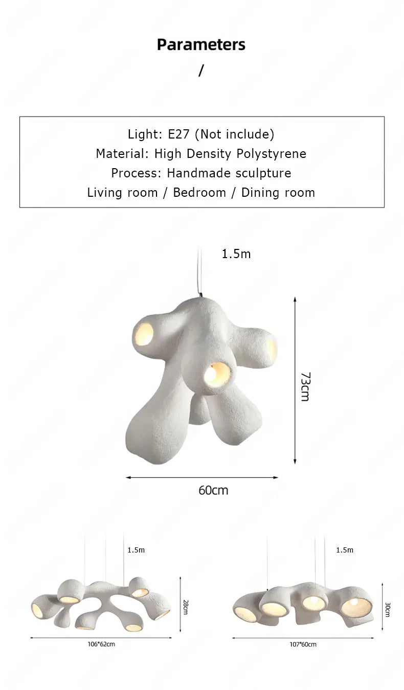 Creative Design Fixture Dining Room Bedroom Living Room Chandelier Scandinavian Denmark Interior Decor LED Lighting Pendant Lamp