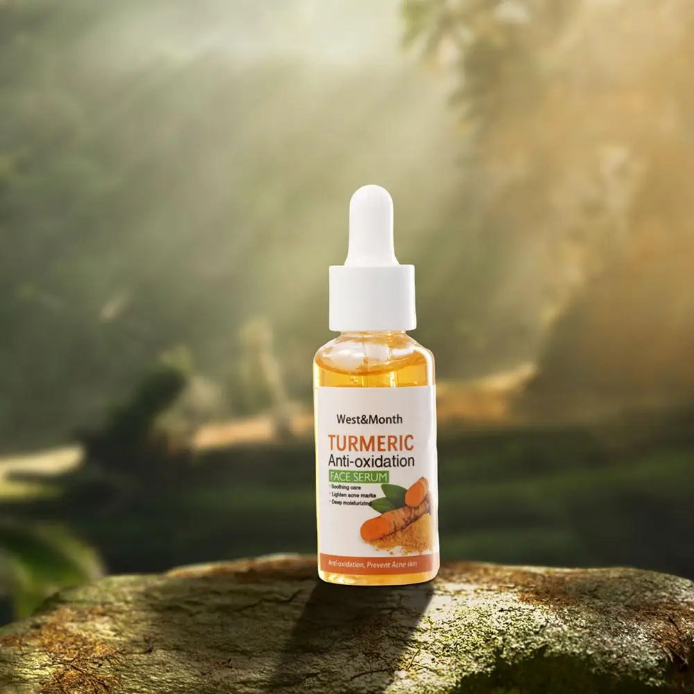 Turmeric & Lemon Skincare Series – Soap, Cleansing Pad, Face Cream & Serum for All Skin Types