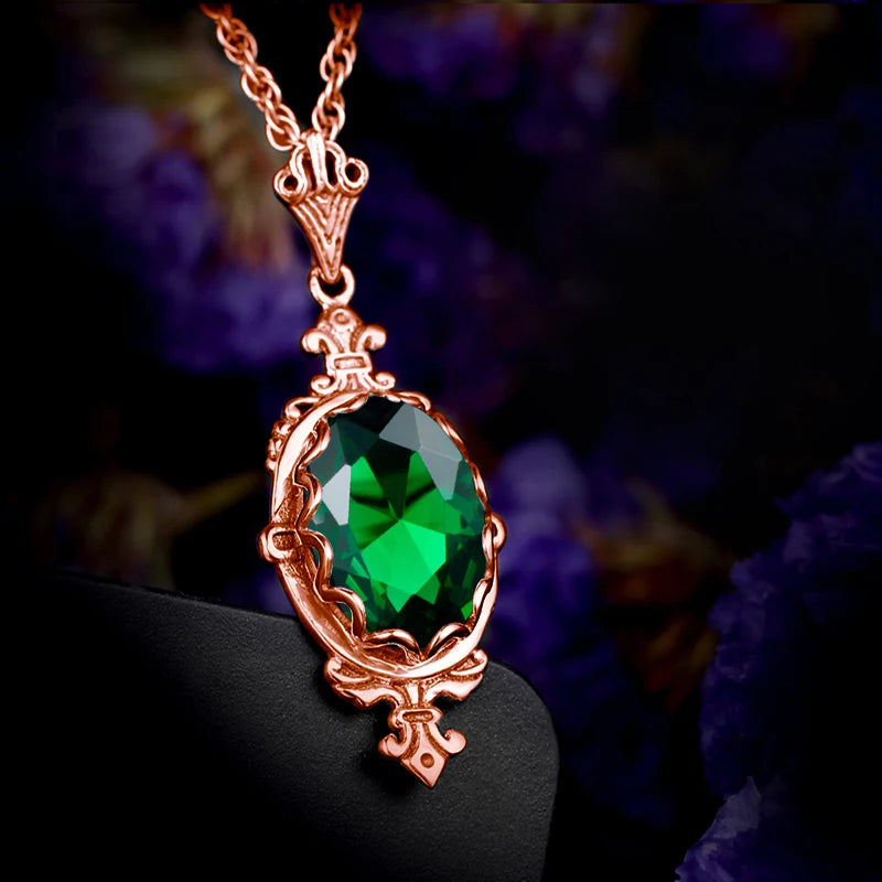 Hand Made Real 925 Sterling Silver Garnet Stone Necklace Pendant For Women Statement Vintage Fine Jewelry Mother Trendy Gifts