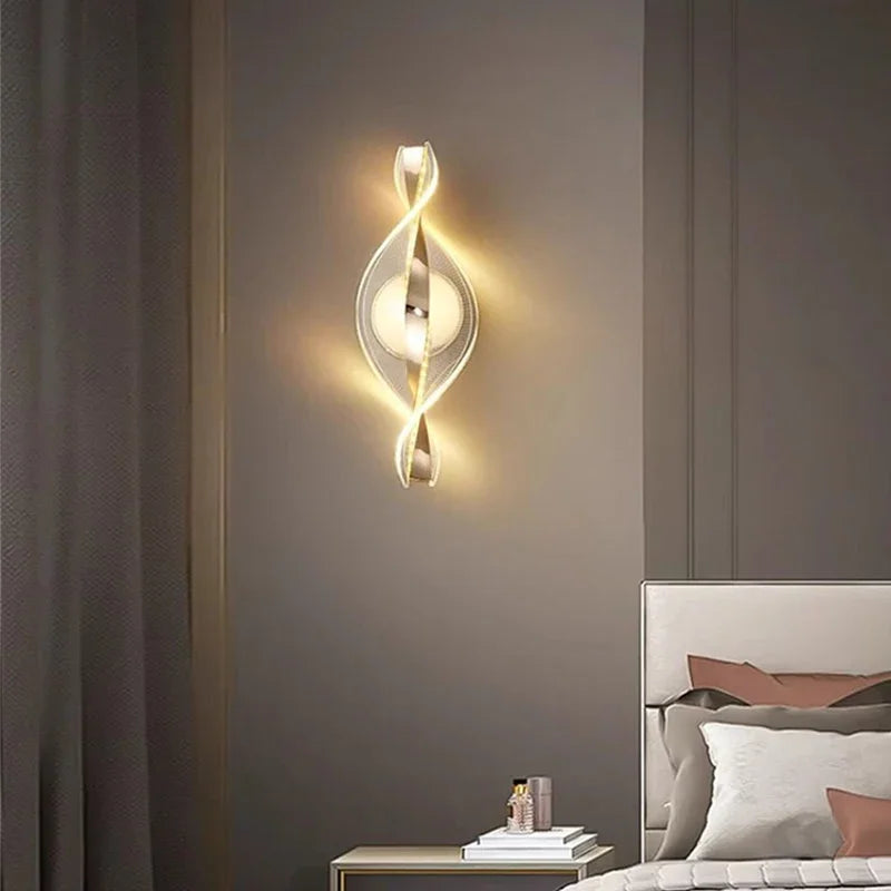 Nordic LED Acrylic Wall Lamp – Modern Bedside & Living Room Light