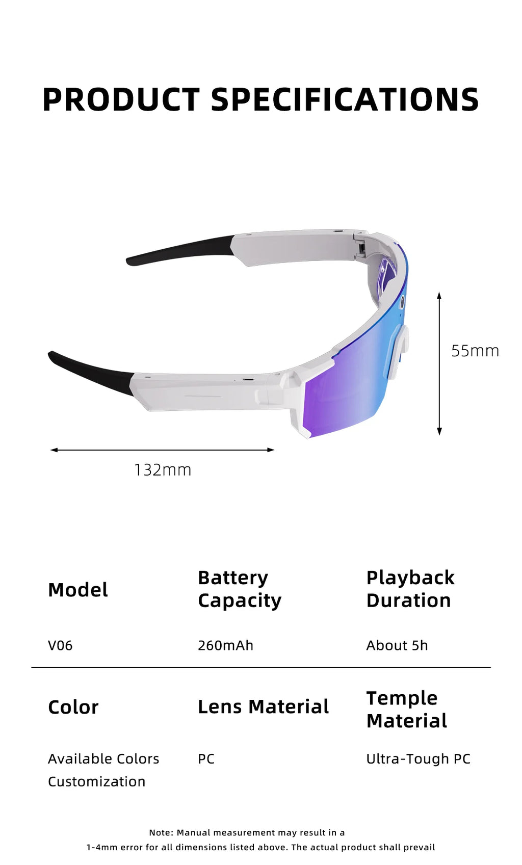 2026 Smart Glasses Men – 800W HD Photo & Video, Bluetooth Call, AI Translation, Anti-Glare