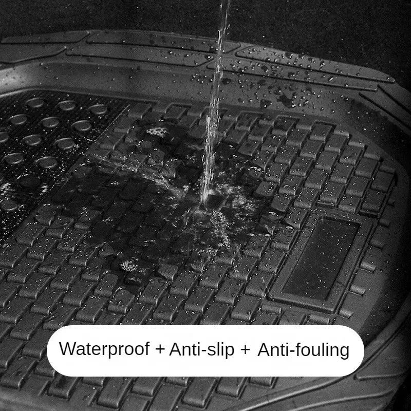 All-Season Universal Rubber Car Floor Mats – Waterproof Carpet Protection for All Vehicles