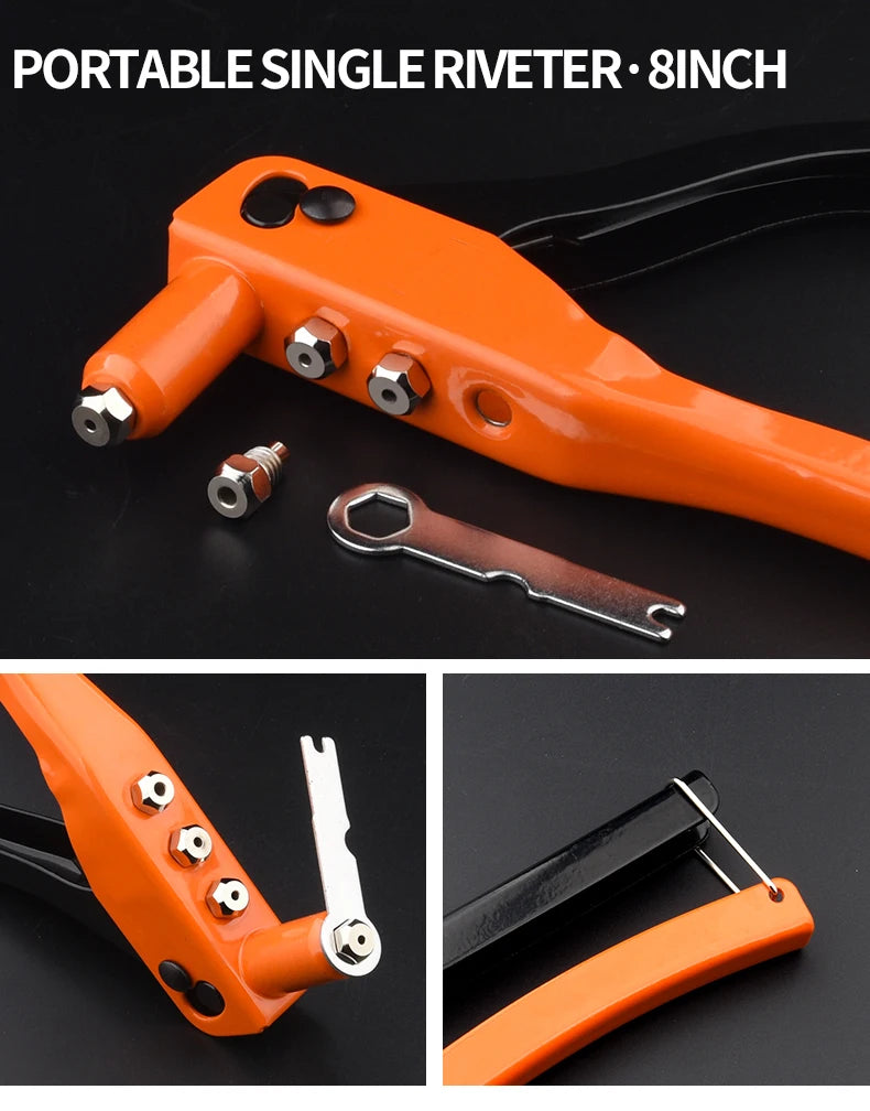Professional Rivet Nut Gun Set – Hand Riveter with 50 Rivets