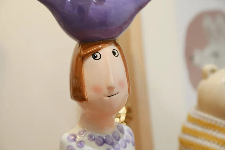 Vase Home Decor Room Decoration Ceramic Vases Desktop Art Sculpture Flower Arrangement Wedding Decoration Flower Pot Furnishing