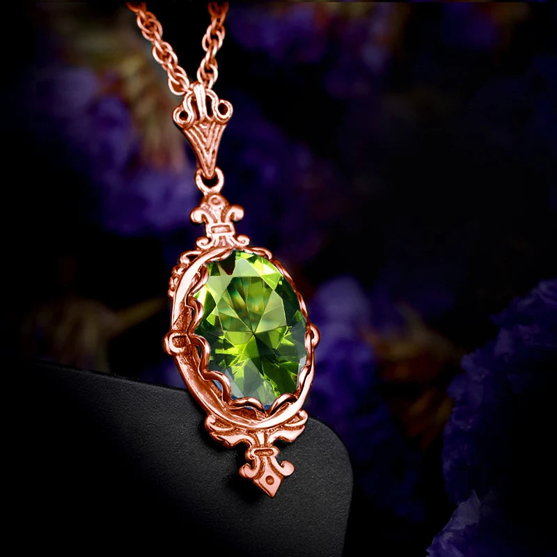Hand Made Real 925 Sterling Silver Garnet Stone Necklace Pendant For Women Statement Vintage Fine Jewelry Mother Trendy Gifts