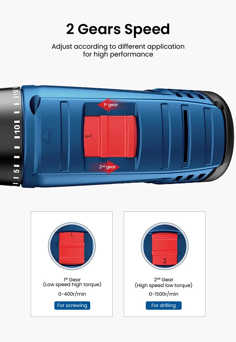 Bosch GSR120 Li 12V Cordless Screwdriver – 30Nm, 20-Level Torque