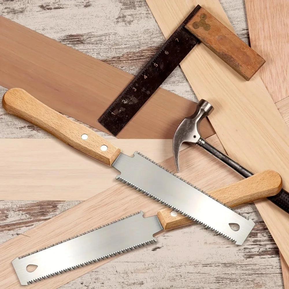 6-Inch Double-Sided Hand Saw – Flexible Flush Cutting Blade for Woodworking