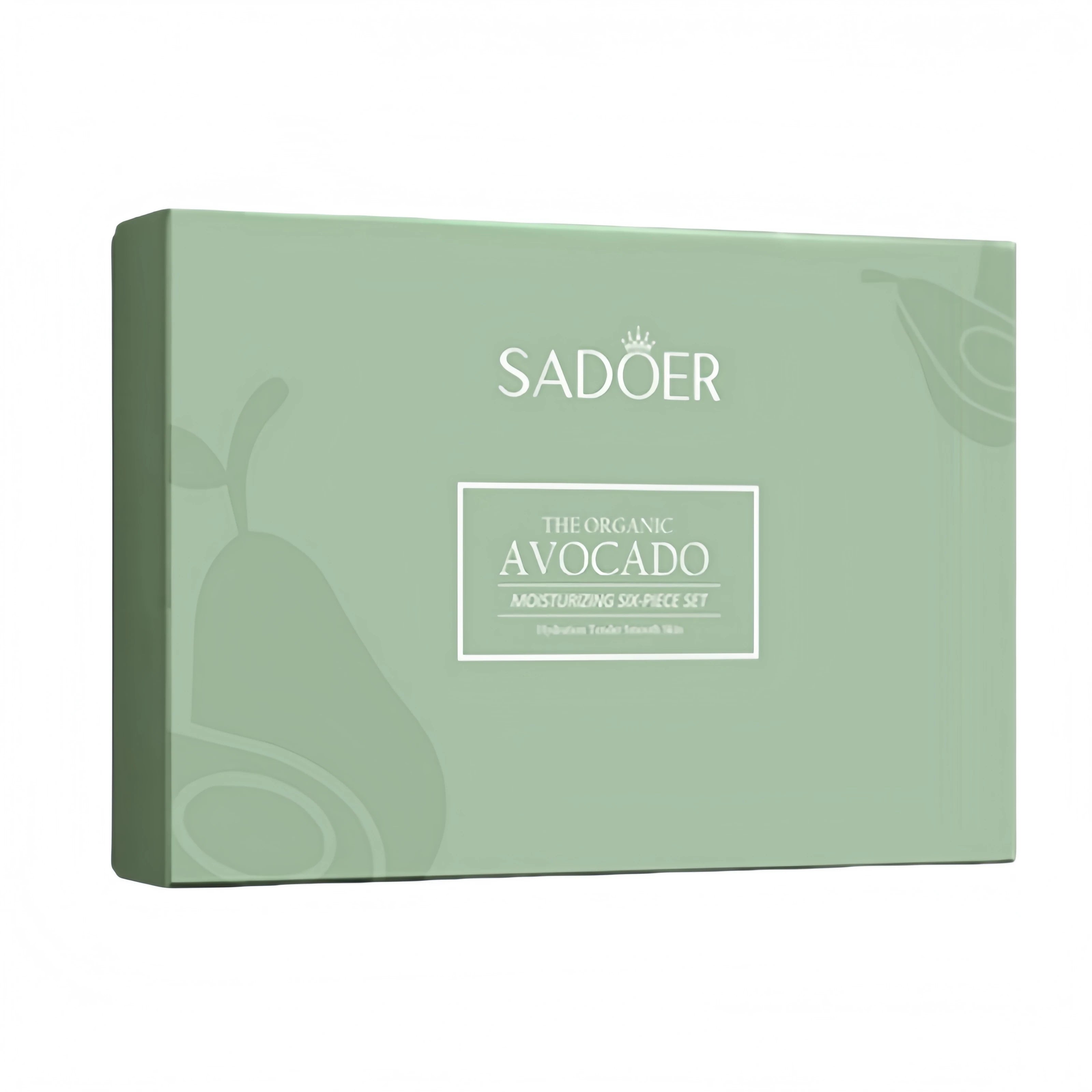 Avocado Skin Care Product Set, Six-Piece Set for Cleansing, Hydrating, and Moisturizing, Deeply Cleans Skin Impurities and Cosmetic Residue, Cleans Pores and Purifies the Skin. Reduces Fine Lines Around the Eyes, Provides Del
