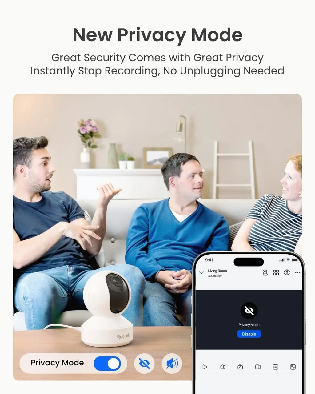 REOLINK 4K PTZ Indoor WiFi 6 Security Camera, 8MP, Person and Pet Detection