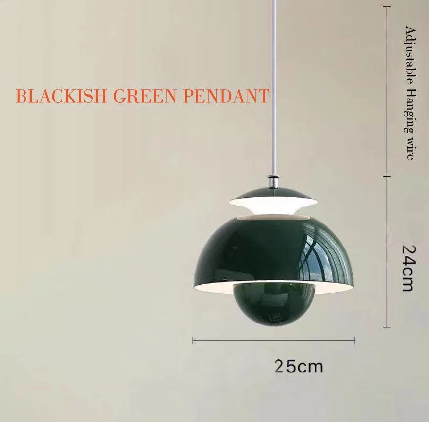 Nordic Semicircle Pendant Light – Modern LED Hanging Lamp for Living Room, Bedroom & Dining Room