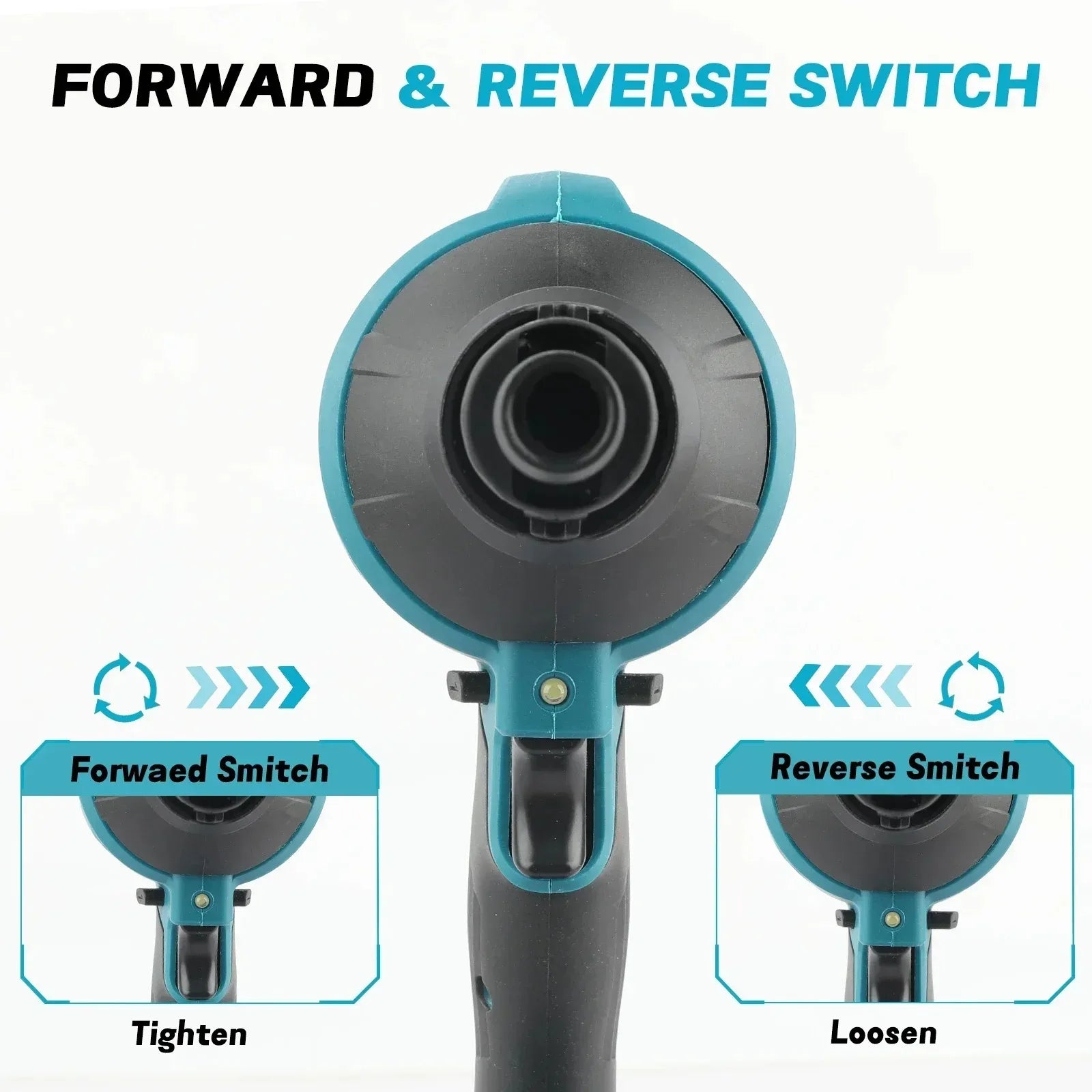 Makita DAS180 Cordless Air Blower 18V — Brushless Dust Removal Gun (Tool Only)