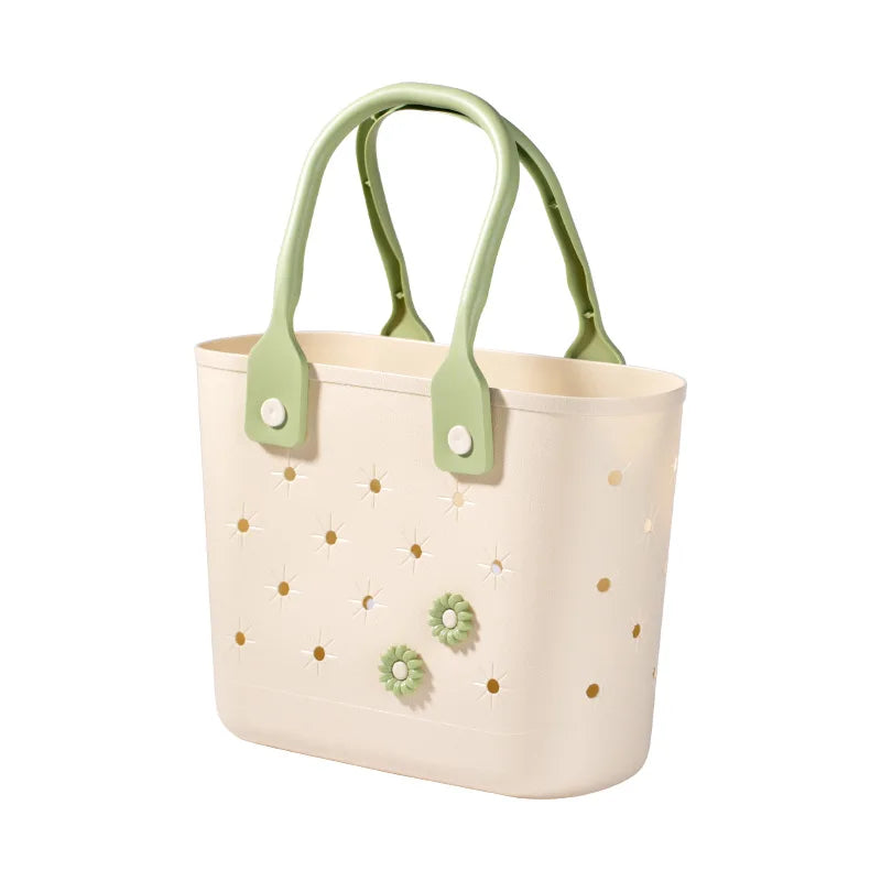 Bathroom Shower Basket, Hollow Handheld Storage Basket for Toiletries