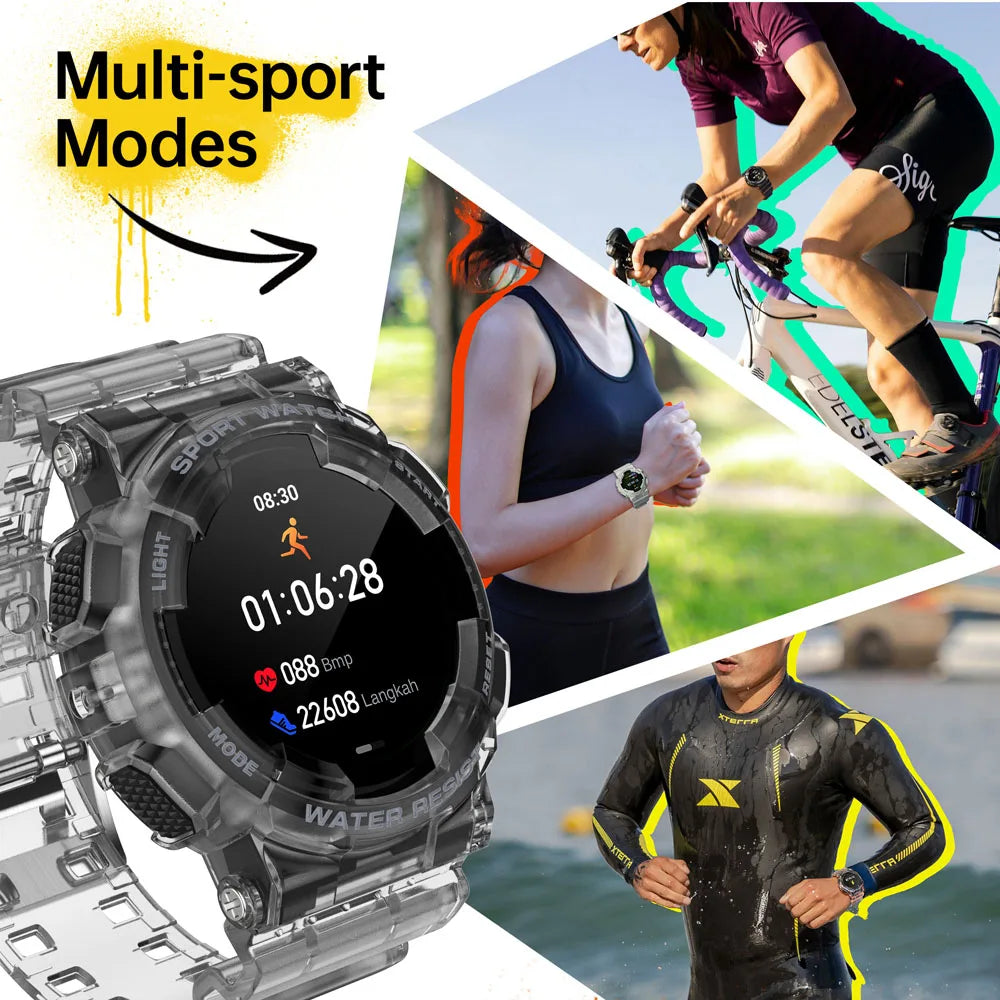 2026  Smart Watch Original Design IP68 Waterproof Bluetooth Call Health Monitor 100+ Sports Modes Flashlight