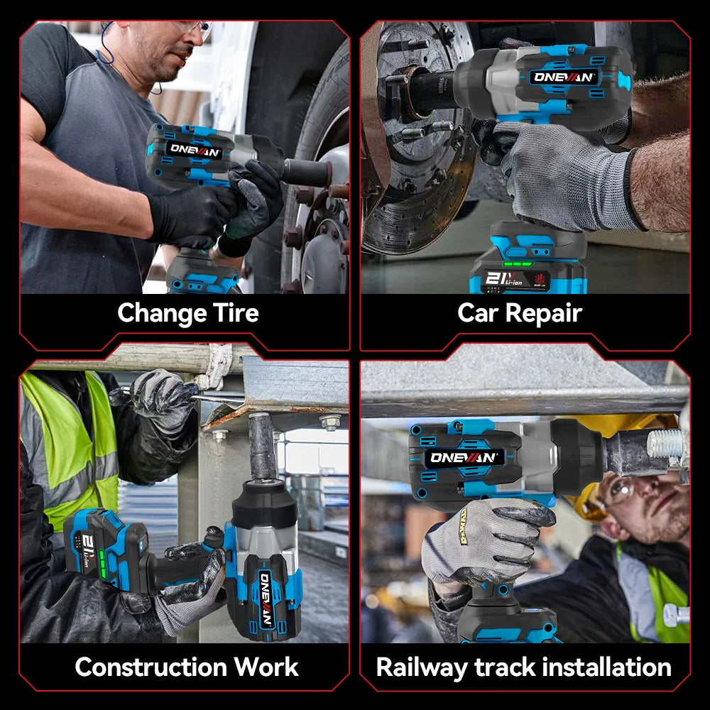 ONEVAN 4000W Brushless Impact Wrench – 3500Nm, 3/4" Drive, Makita