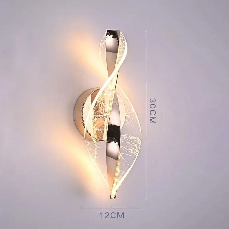 Nordic LED Acrylic Wall Lamp – Modern Bedside & Living Room Light