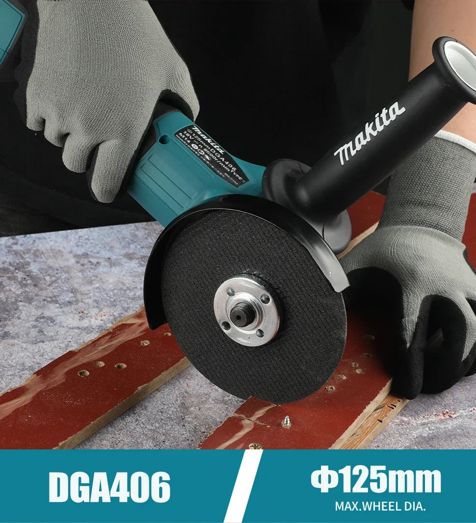 Makita DGA406 Brushless Angle Grinder – 100mm / 125mm