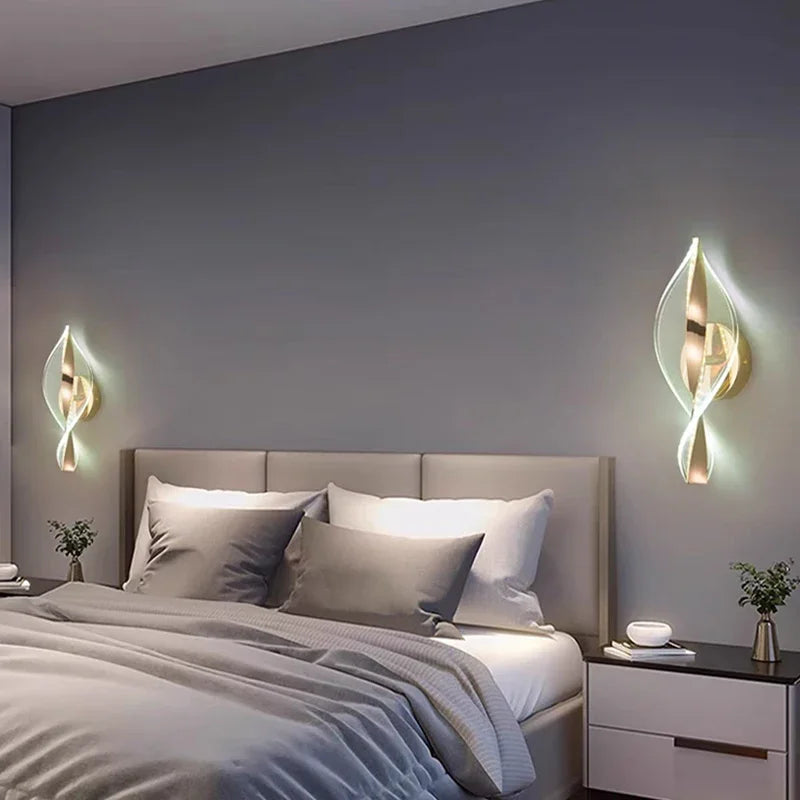 Nordic LED Acrylic Wall Lamp – Modern Bedside & Living Room Light