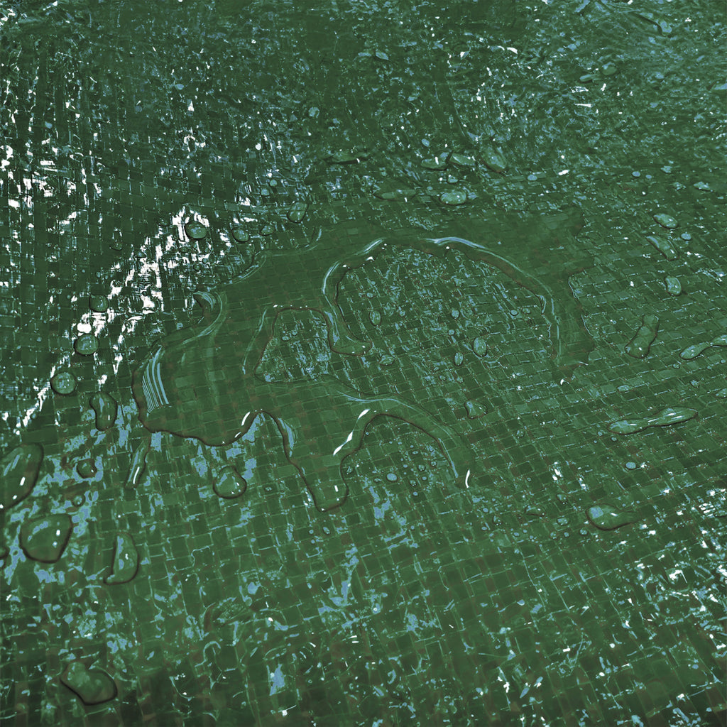 Green S-Grade Tarpaulin with 10 Metres of 6mm Bungee Rope