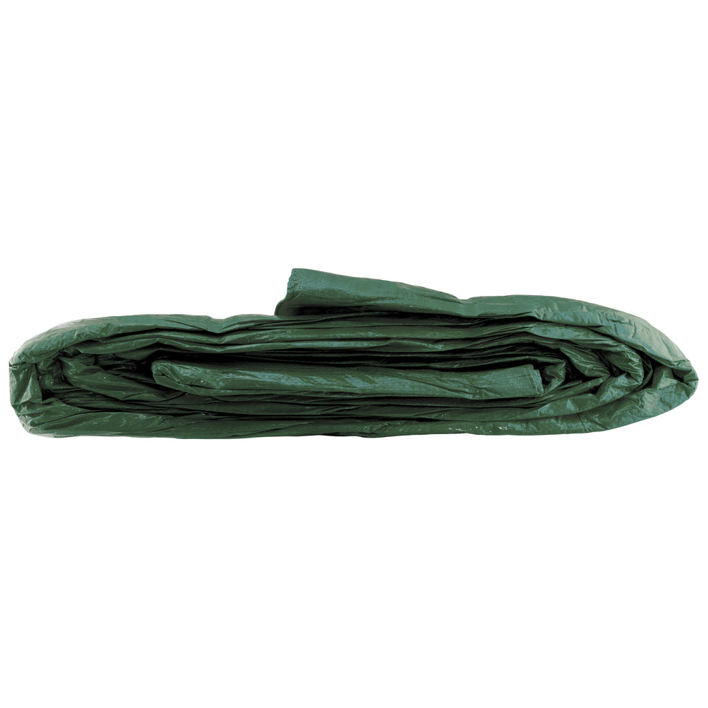 Green S-Grade Tarpaulin with 10 Metres of 6mm Bungee Rope