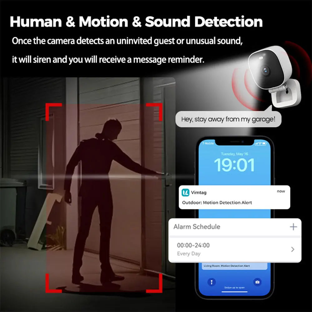 Outdoor Mini Wifi Camera Color Night Vision (4Mp)-2