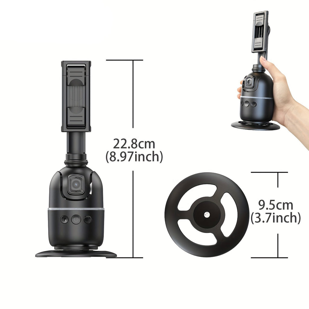 Smart AI Selfie Stick with 360° Rotating Phone Holder-1