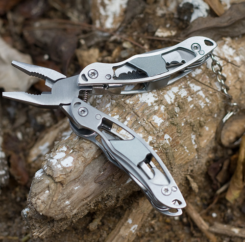9-in-1 Outdoor Stainless Steel Multitool Pliers – Compact Camping & Survival Tool