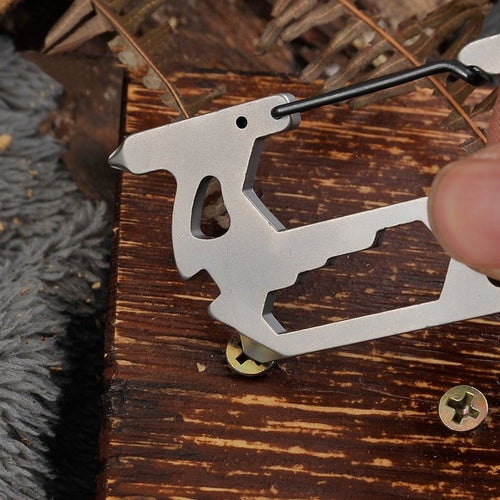 14-in-1 Outdoor Multitool with Carabiner – Screwdrivers, Wire Cutter, Bottle Opener & More