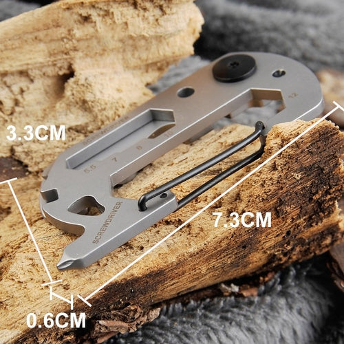 14-in-1 Outdoor Multitool with Carabiner – Screwdrivers, Wire Cutter, Bottle Opener & More