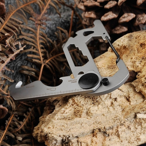 14-in-1 Outdoor Multitool with Carabiner – Screwdrivers, Wire Cutter, Bottle Opener & More